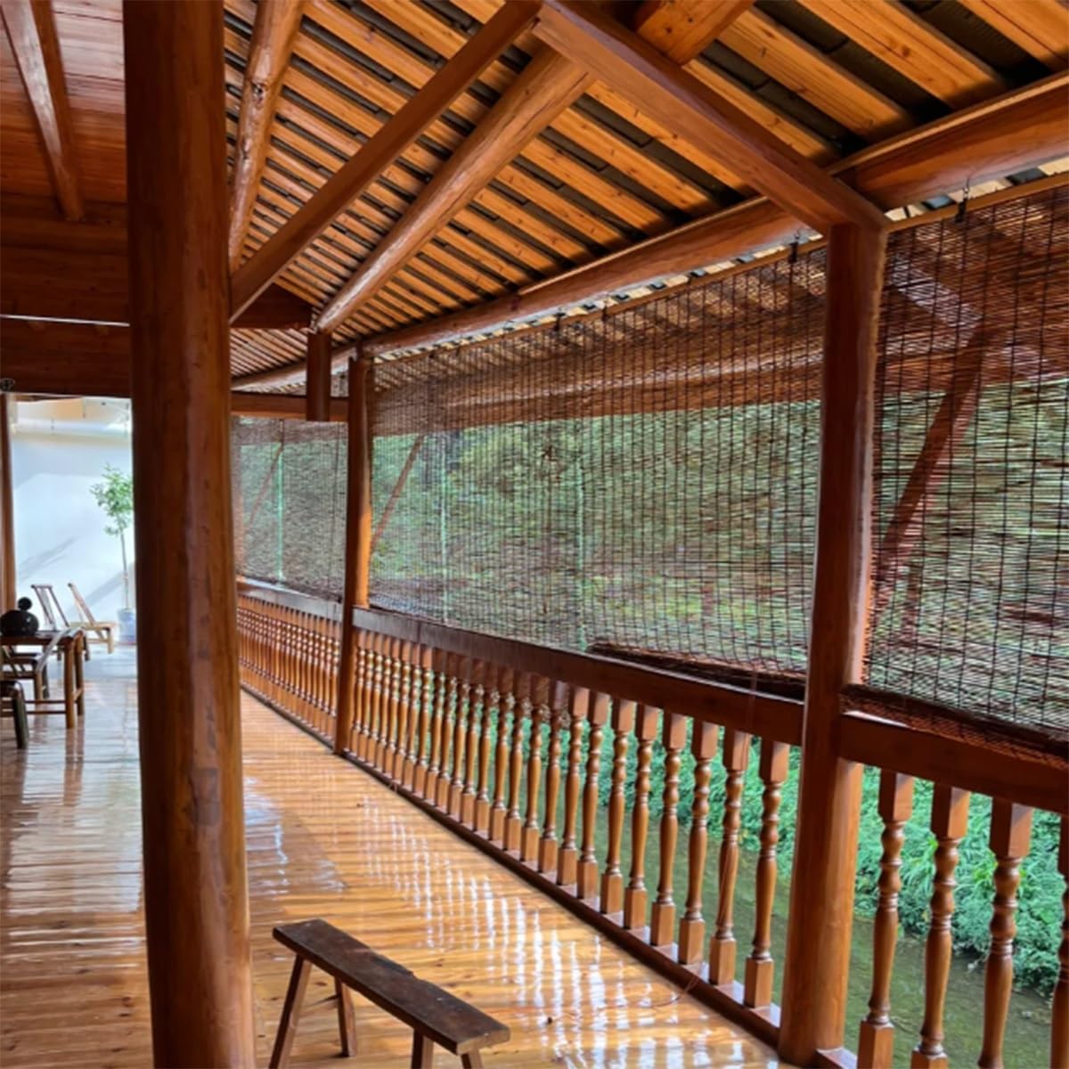 Amazon｜モダン夏の 簾 天津すだれ 幅45 55 60 75 80 95 105 115 125